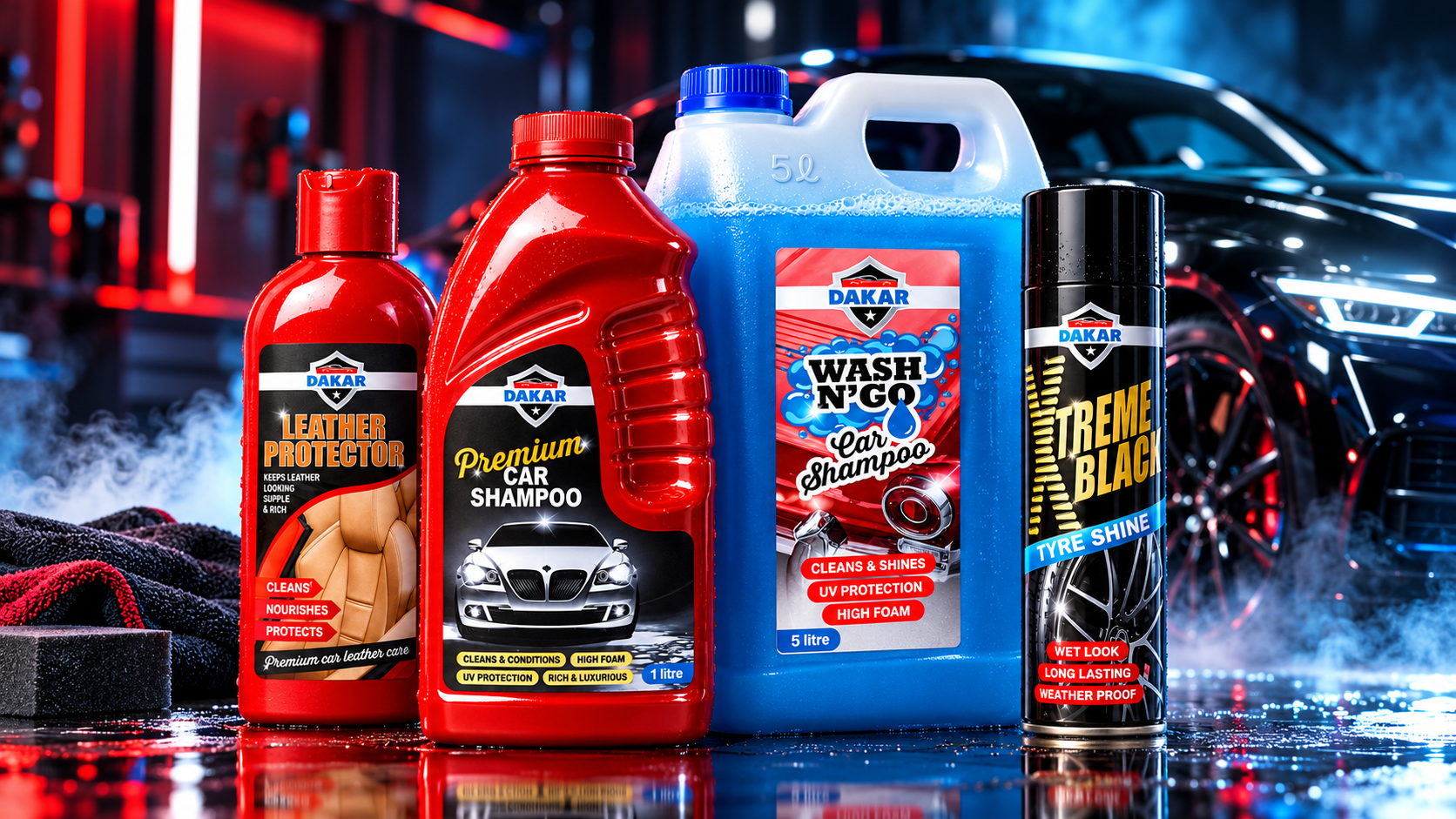 Dakar Automotive Care product range